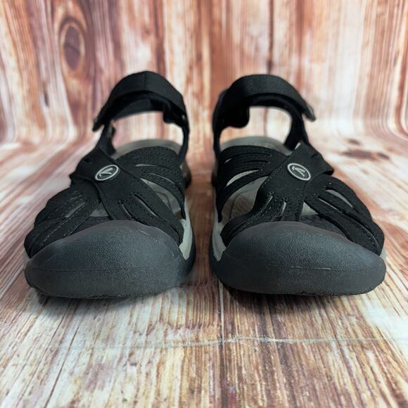 Keen ROSE Womens Size 7 Black Slingback Sandals Closed Toe Shoes Trail Hiking - Picture 2 of 11